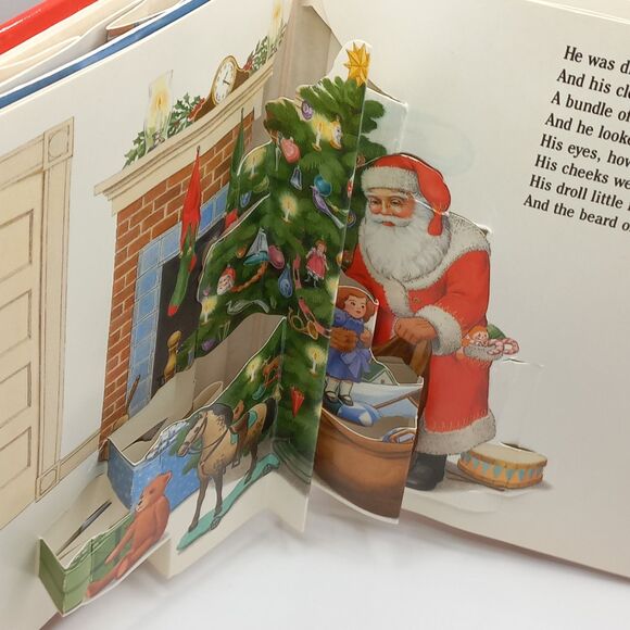 1991 Night Before Christmas POP-UP Book Clement Moore - Picture 6 of 9